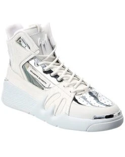 Giuseppe Zanotti Talon Croc-Embossed Leather Sneaker Men