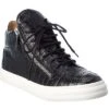 Giuseppe Zanotti G Croc-Embossed Leather Sneaker Men -Giuseppe Zanotti 1312370030 RLLD 1