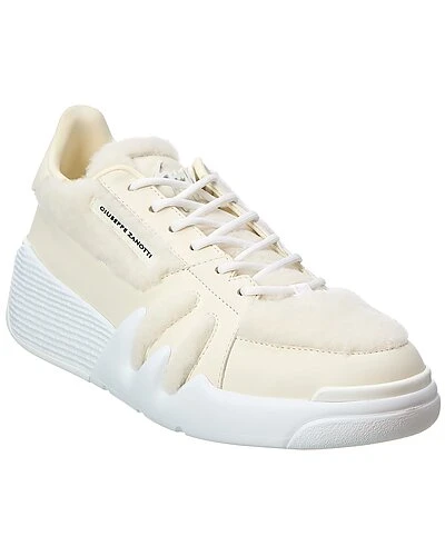 Giuseppe Zanotti Talon Leather & Shearling Sneaker Men 3 Giuseppe Zanotti Talon Leather & Shearling Sneaker Men