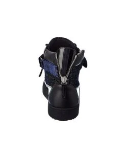 Giuseppe Zanotti May London Velvet & Patent Sneaker Men -Giuseppe Zanotti 1312645822 RLLD 3