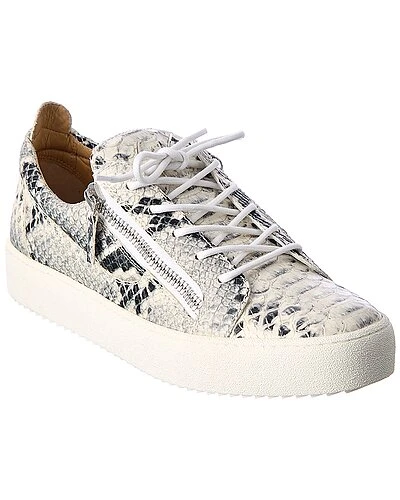Giuseppe Zanotti Snake-Embossed Leather Sneaker Men 3 Giuseppe Zanotti Snake-Embossed Leather Sneaker Men