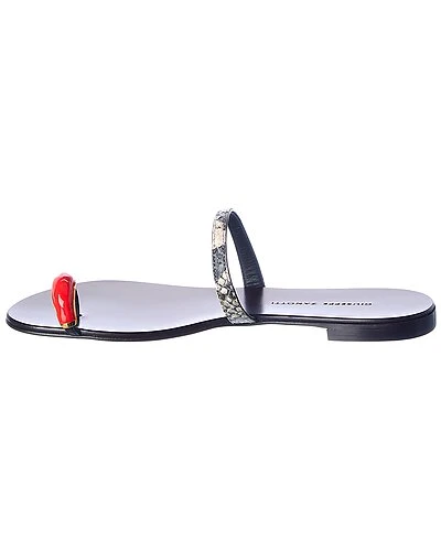 Giuseppe Zanotti Ring Gem Leather Sandal Women 4 Giuseppe Zanotti Ring Gem Leather Sandal Women - Image 2
