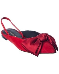 Giuseppe Zanotti Lucrezia Suede Slingback Flat Women