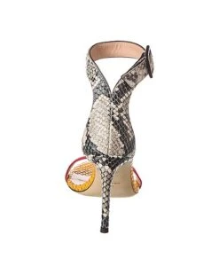 Giuseppe Zanotti Basic 85 Suede & Python Sandal Women -Giuseppe Zanotti 1313309820 RLLD 3