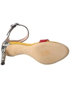 Giuseppe Zanotti Basic 85 Suede & Python Sandal Women -Giuseppe Zanotti 1313309820 RLLD 4