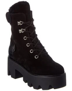 Giuseppe Zanotti Daikiri 20 Suede & Patent Platform Boot Women