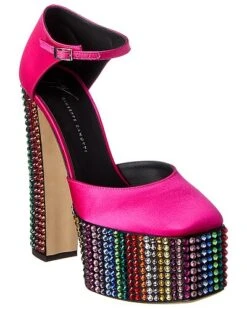 Giuseppe Zanotti New York 80 Satin Platform Pump Women