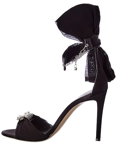 Giuseppe Zanotti Satin & Chiffon Sandal Women 4 Giuseppe Zanotti Satin & Chiffon Sandal Women - Image 2