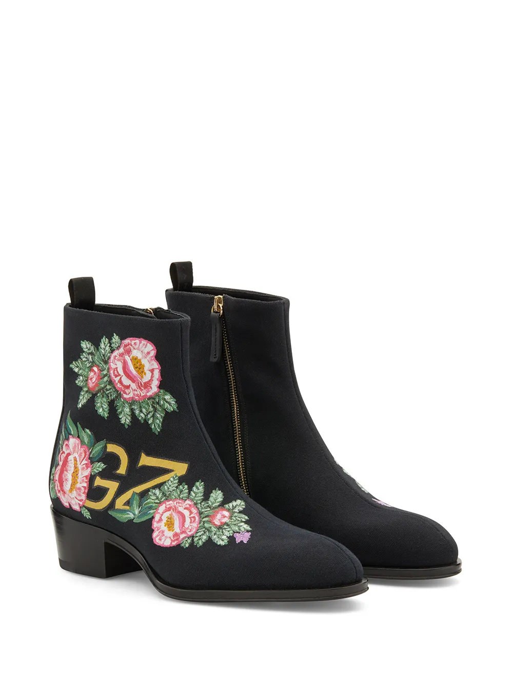 Men Giuseppe Zanotti Floral Ankle Boots 4 Men Giuseppe Zanotti Floral Ankle Boots - Image 2