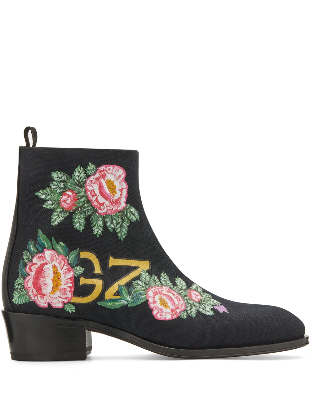 Men Giuseppe Zanotti Floral Ankle Boots 3 Men Giuseppe Zanotti Floral Ankle Boots