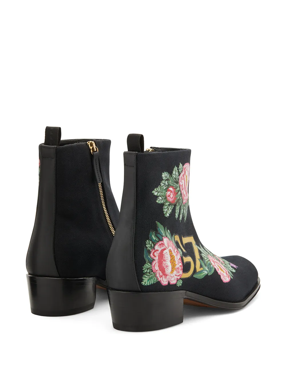 Men Giuseppe Zanotti Floral Ankle Boots 5 Men Giuseppe Zanotti Floral Ankle Boots - Image 3