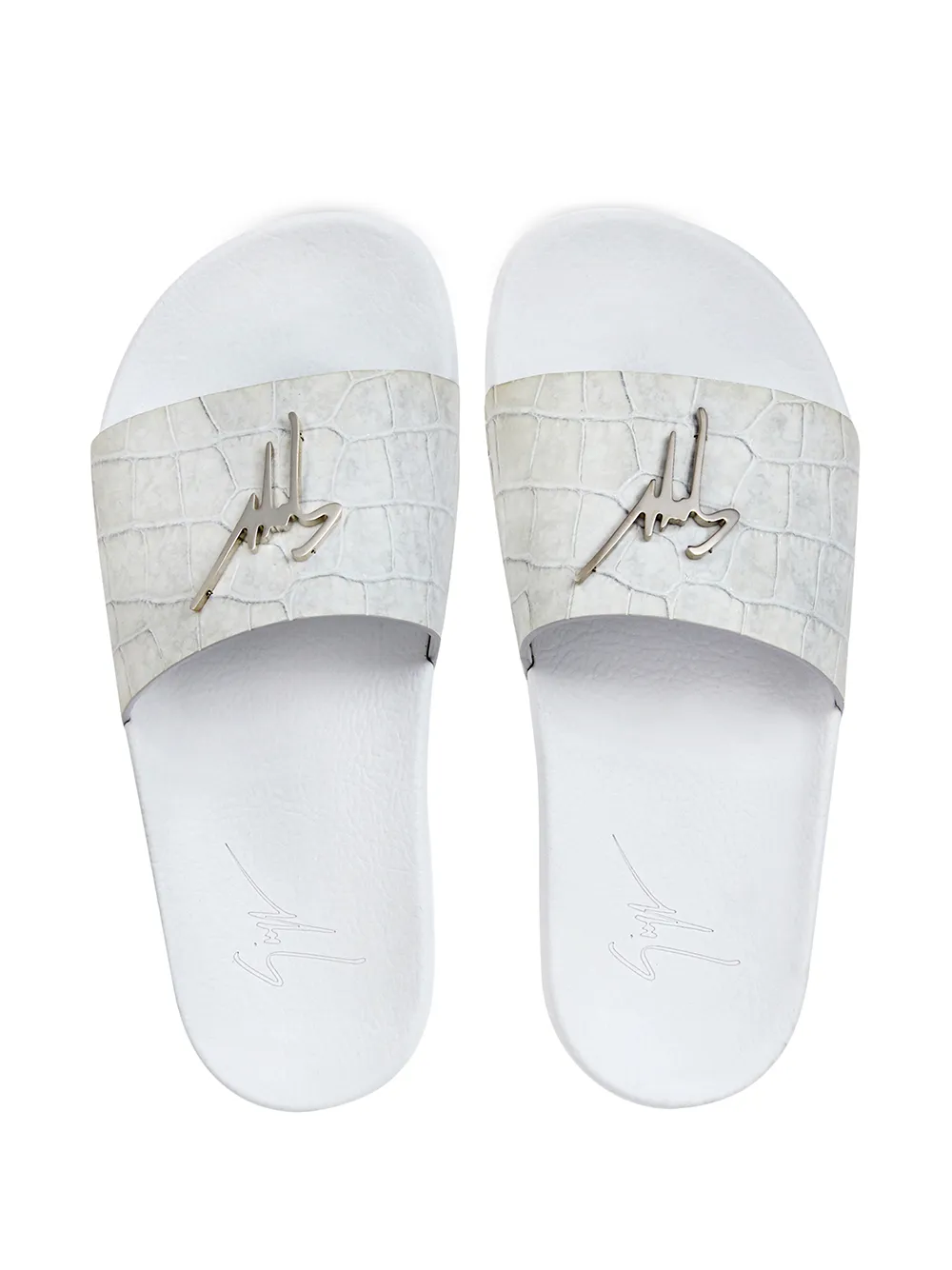 Women Giuseppe Zanotti Brett Leather Slides 6 Women Giuseppe Zanotti Brett Leather Slides - Image 4