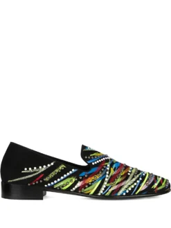 Men Giuseppe Zanotti Lewis Paint Loafers