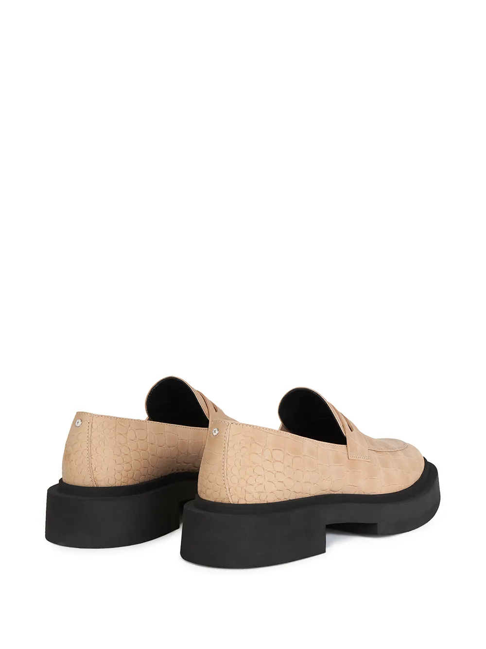 Men Giuseppe Zanotti Crocodile-effect Chunky Sole Loafers 5 Men Giuseppe Zanotti Crocodile-effect Chunky Sole Loafers - Image 3