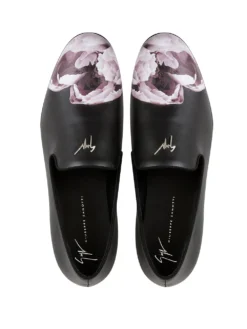 Men Giuseppe Zanotti Forever Bloom Leather Loafers -Giuseppe Zanotti 16302646 31235552 1000