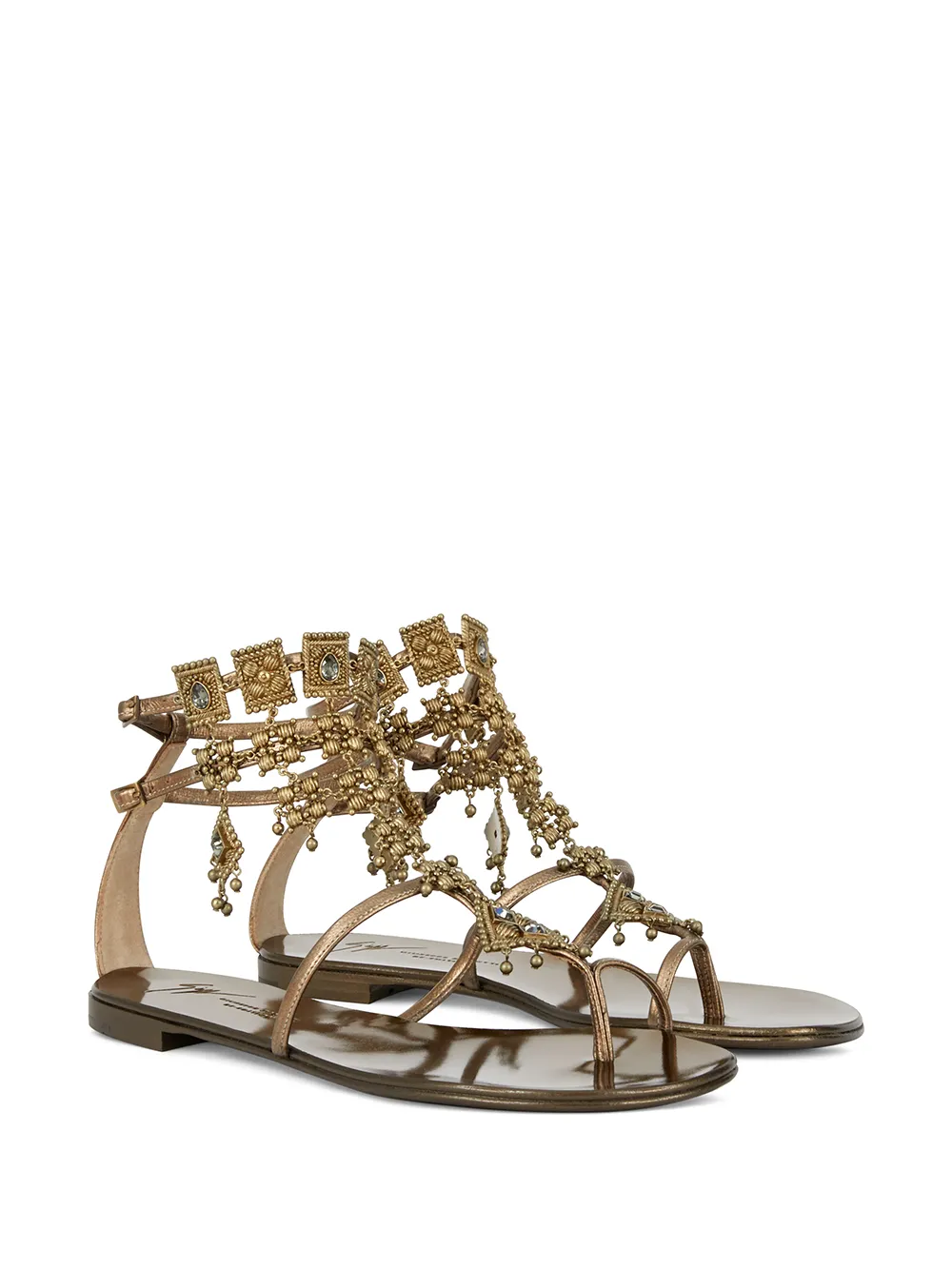 Women Giuseppe Zanotti Amira Charm-embellished Sandals 4 Women Giuseppe Zanotti Amira Charm-embellished Sandals - Image 2