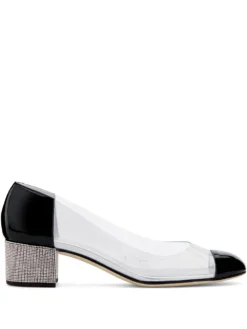 Women Giuseppe Zanotti Vitrum Transparent-panel Pumps