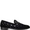 Men Giuseppe Zanotti Seymour Studded Velvet Loafers -Giuseppe Zanotti 16786897 33752397 1000