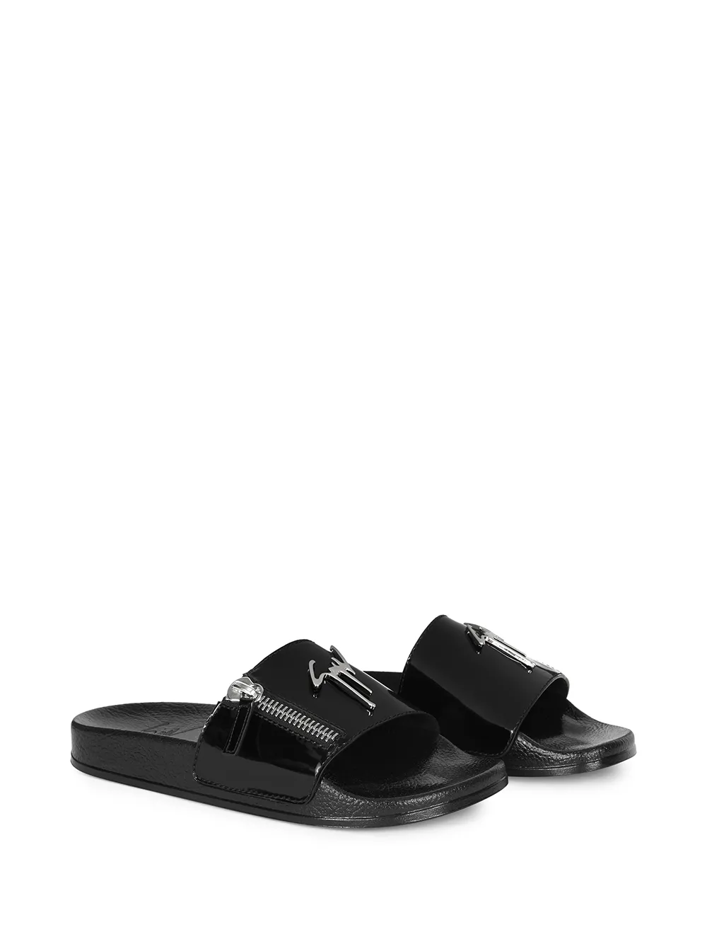 Women Giuseppe Zanotti Brett Zip Slides 4 Women Giuseppe Zanotti Brett Zip Slides - Image 2