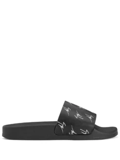 Women Giuseppe Zanotti Brett Logo-print Slides
