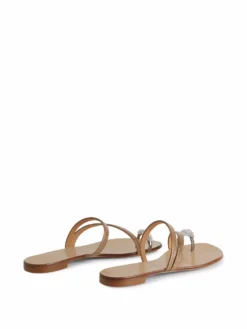 Women Giuseppe Zanotti Hillary Ring Glitter Slides -Giuseppe Zanotti 16852296 34823340 1000