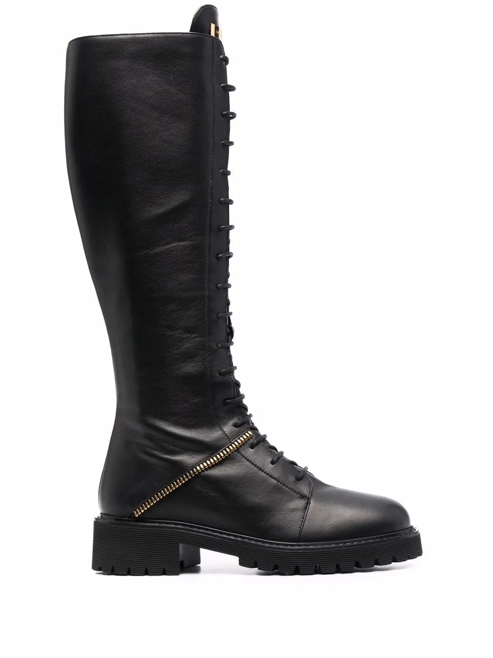 Women Giuseppe Zanotti Lace-up Leather Boots 3 Women Giuseppe Zanotti Lace-up Leather Boots