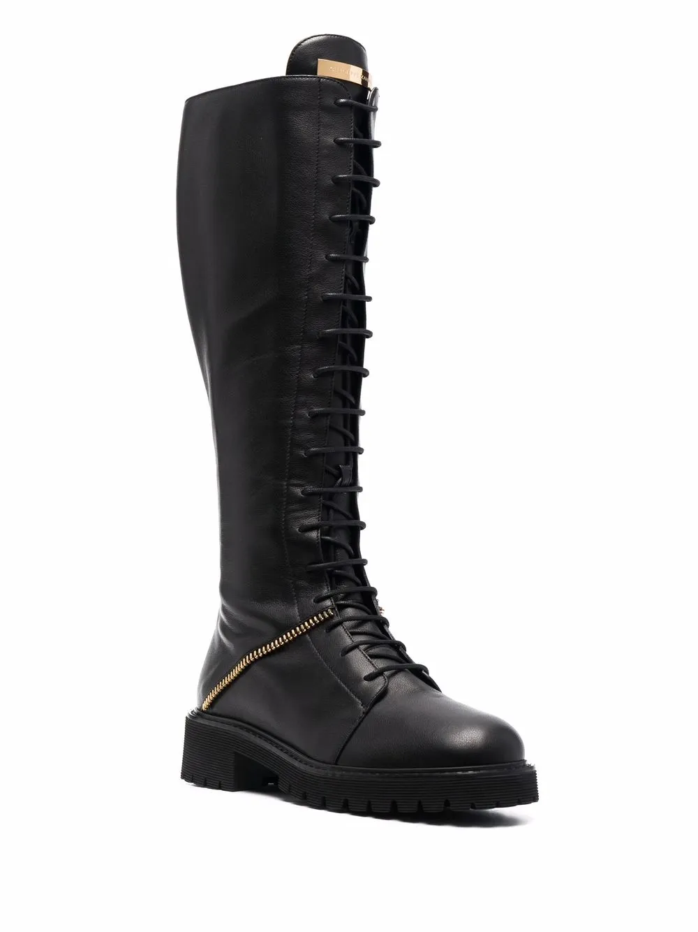 Women Giuseppe Zanotti Lace-up Leather Boots 4 Women Giuseppe Zanotti Lace-up Leather Boots - Image 2