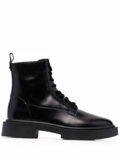 Men Giuseppe Zanotti Polished-finish Lace-up Boots