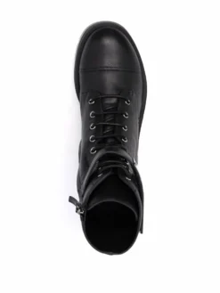 Men Giuseppe Zanotti Engraved-logo Lace-up Boots -Giuseppe Zanotti 16919100 34993400 1000