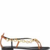 Women Giuseppe Zanotti Krabi Chain-link Leather Sandals