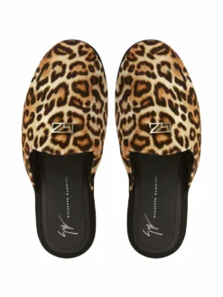 Women Giuseppe Zanotti Leopard-print Slip-on Slippers -Giuseppe Zanotti 17051757 34378092 1000