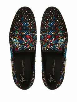 Men Giuseppe Zanotti Lewis Special Crystal-embellished Loafers -Giuseppe Zanotti 17052629 34377633 1000