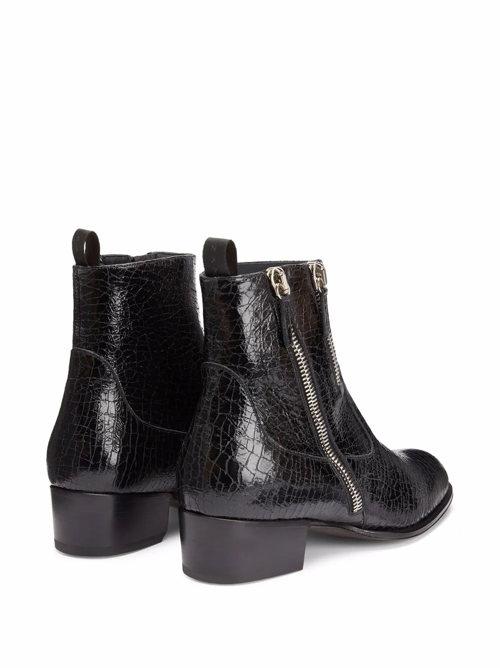 Men Giuseppe Zanotti Garreth Cracked-effect Boots 5 Men Giuseppe Zanotti Garreth Cracked-effect Boots - Image 3