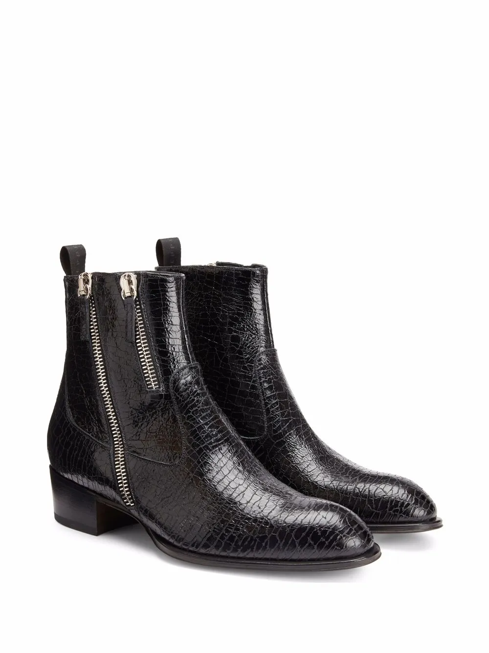 Men Giuseppe Zanotti Garreth Cracked-effect Boots 4 Men Giuseppe Zanotti Garreth Cracked-effect Boots - Image 2