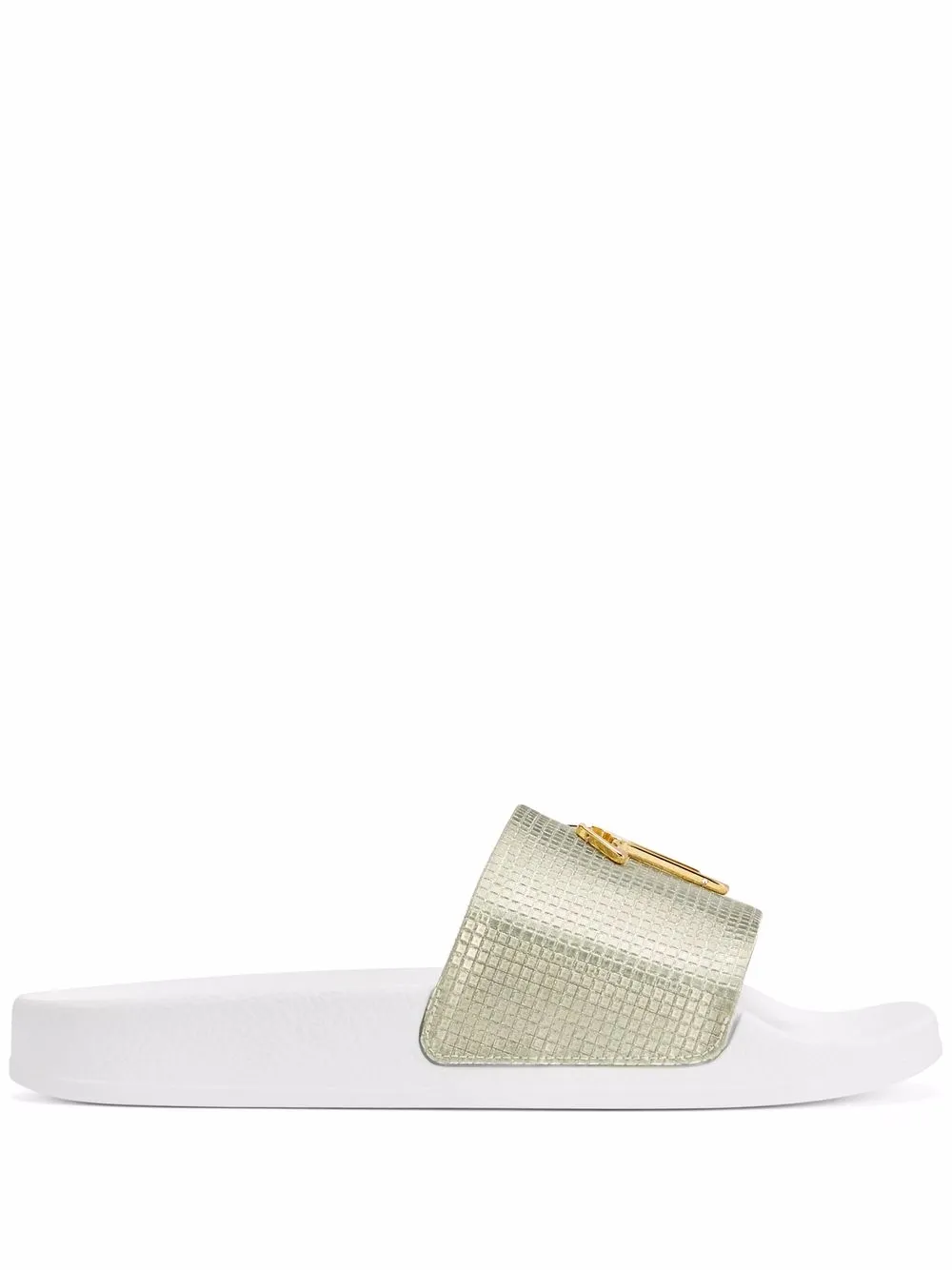 Women Giuseppe Zanotti Logo-plaque Pool Slides 3 Women Giuseppe Zanotti Logo-plaque Pool Slides