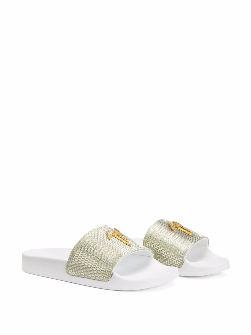 Women Giuseppe Zanotti Logo-plaque Pool Slides 4 Women Giuseppe Zanotti Logo-plaque Pool Slides - Image 2