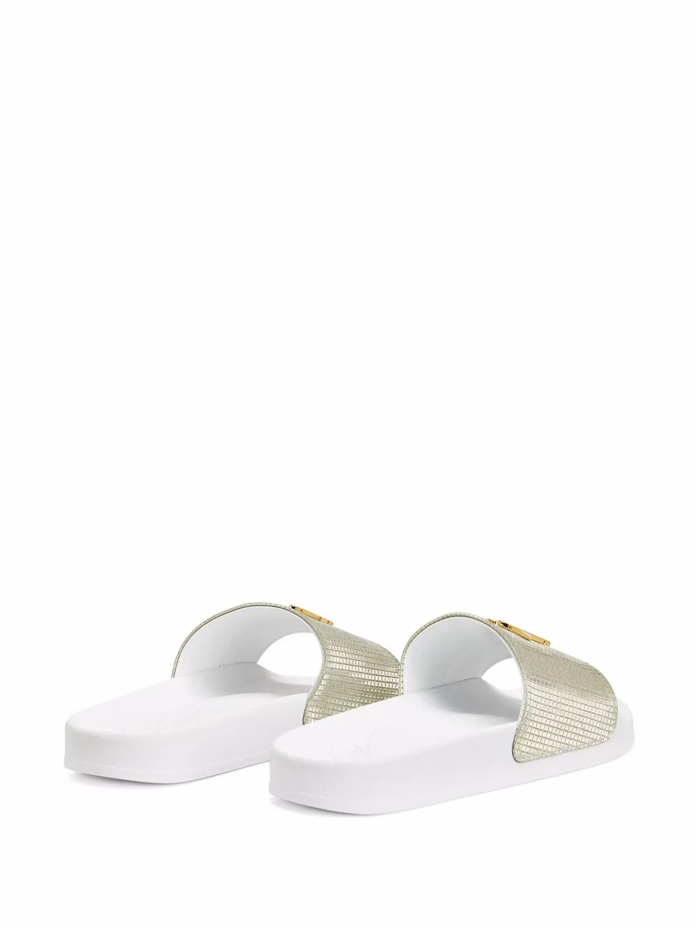 Women Giuseppe Zanotti Logo-plaque Pool Slides 5 Women Giuseppe Zanotti Logo-plaque Pool Slides - Image 3