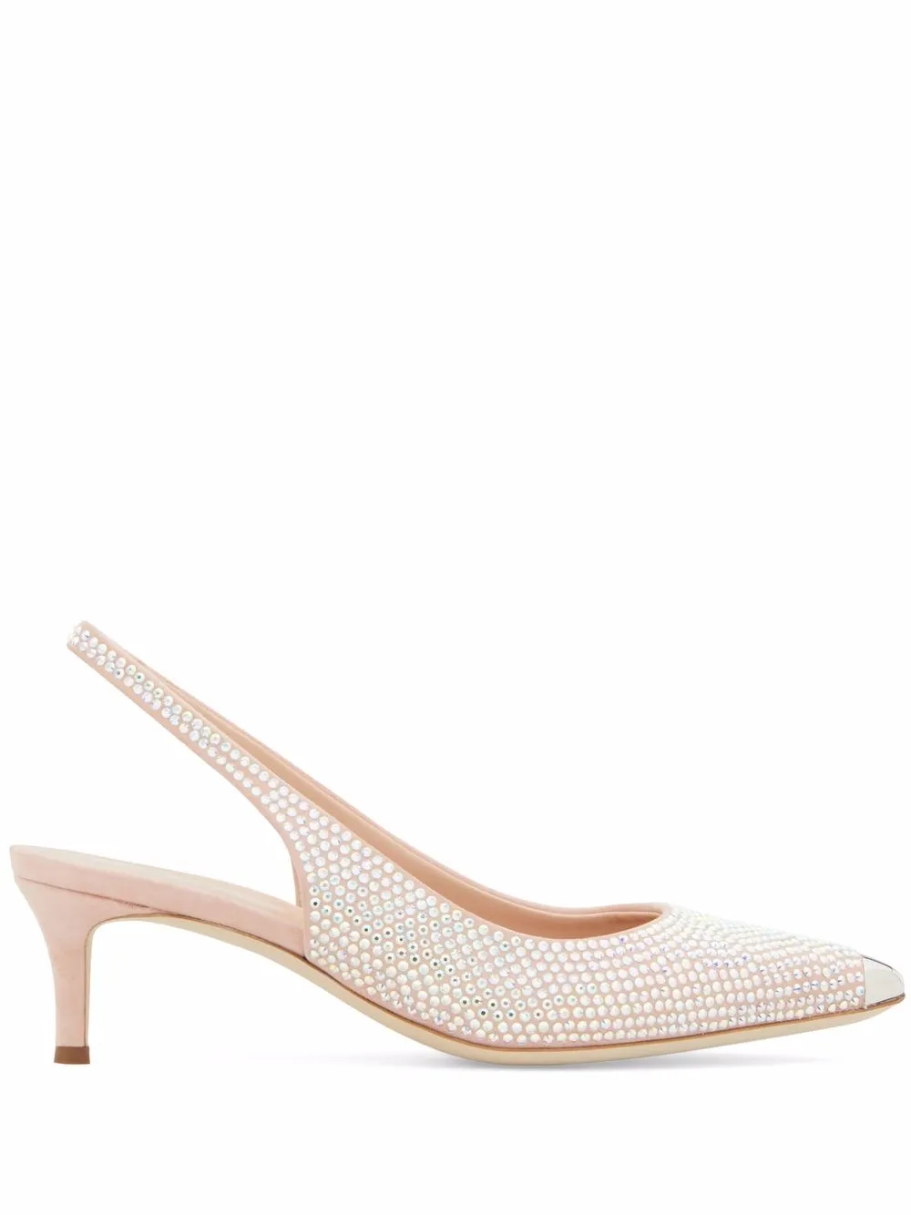Women Giuseppe Zanotti Mina Crystal-embellished Slingback Pumps 3 Women Giuseppe Zanotti Mina Crystal-embellished Slingback Pumps