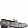 Men Giuseppe Zanotti GZ Rudolph Monogram-print Loafers -Giuseppe Zanotti 17438943 36322839 1000