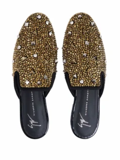Women Giuseppe Zanotti Elsa Crystal-encrusted Loafers -Giuseppe Zanotti 17439791 36363777 1000