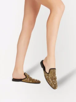 Women Giuseppe Zanotti Elsa Crystal-encrusted Loafers -Giuseppe Zanotti 17439791 36365527 1000