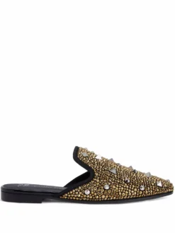 Women Giuseppe Zanotti Elsa Crystal-encrusted Loafers