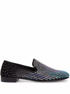 Men Giuseppe Zanotti Lewis Shine Embellished Loafers