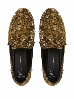 Men Giuseppe Zanotti Lewis Embellished Studded Loafers -Giuseppe Zanotti 17439864 36322738 1000