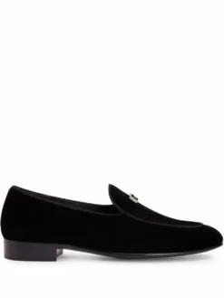 Men Giuseppe Zanotti GZ Rudolph Velvet Loafers