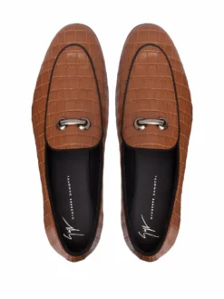 Men Giuseppe Zanotti Archibald Crocodile-effect Loafers -Giuseppe Zanotti 17439889 36323850 1000