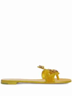 Women Giuseppe Zanotti Turchesite Flat Sandals