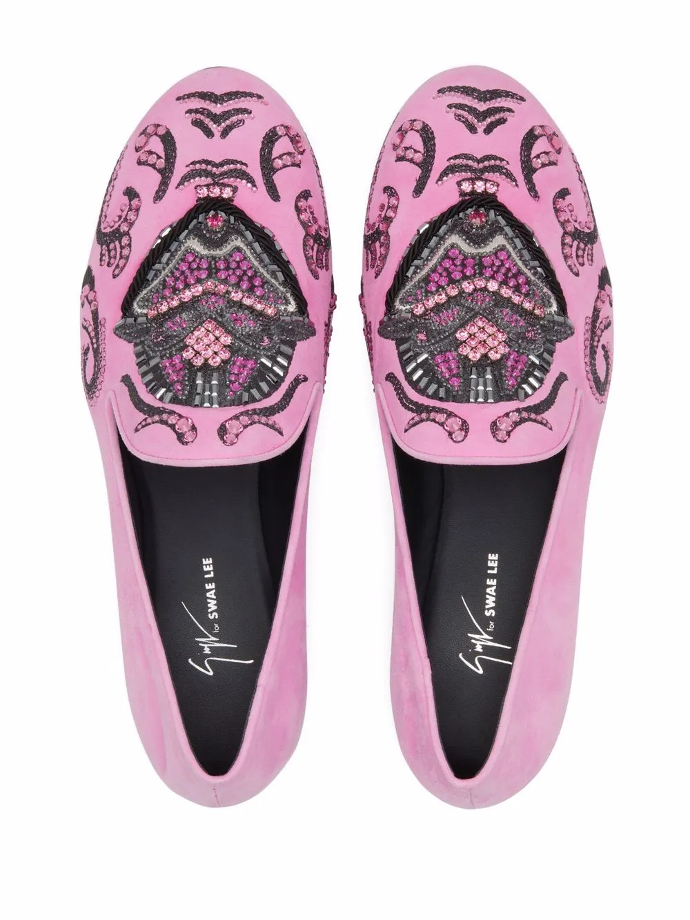 Women Giuseppe Zanotti Gzxswaelee Embellished Loafers 6 Women Giuseppe Zanotti Gzxswaelee Embellished Loafers - Image 4