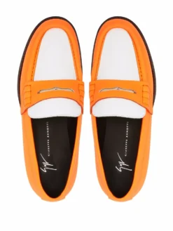 Men Giuseppe Zanotti Euro Two-tone Leather Loafers -Giuseppe Zanotti 17711998 38170317 1000