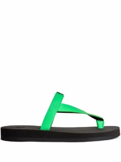 Men Giuseppe Zanotti Hydra Leather-strap Flip-flops